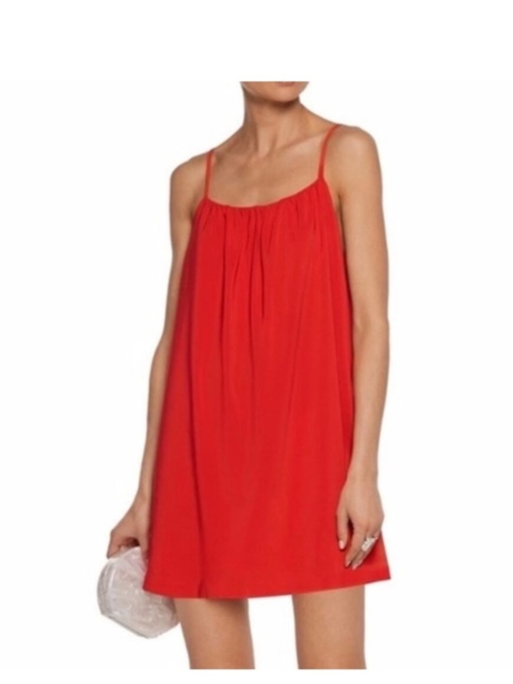 Alice + Olivia Red Orange Mini Slip Dress Size Medium